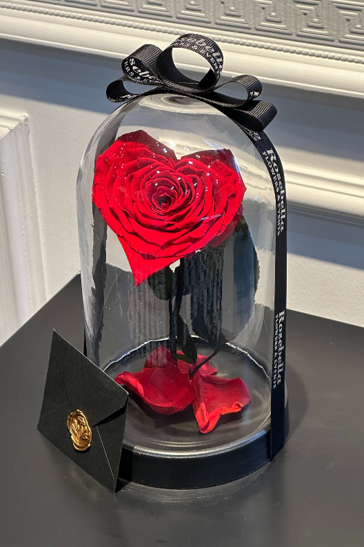 Kırmızı Kalp Solmayan Gül