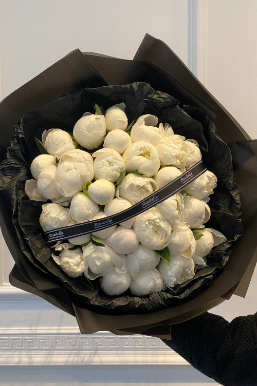 30 Beyaz Şakayık Buketi