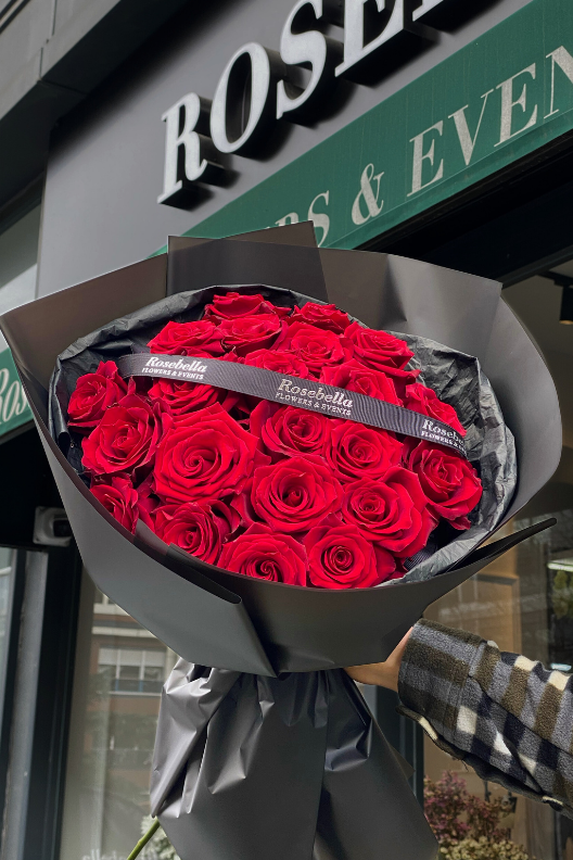 21 Kırmızı Gül Buketi