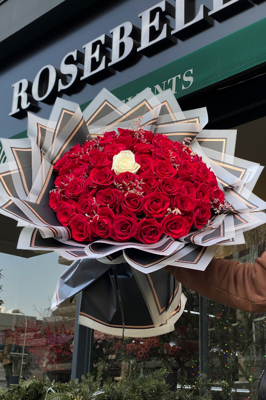 51 Kırmızı Gül Buketi