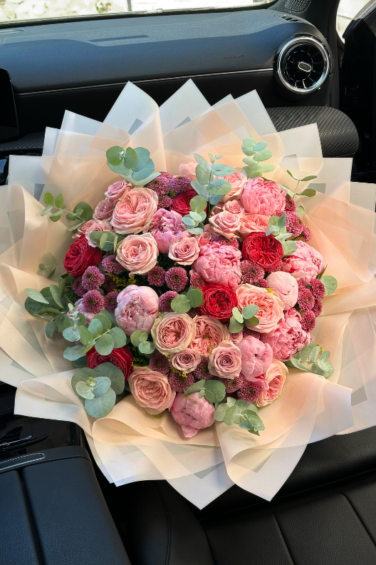 Karışık Gül Şakayık Buketi