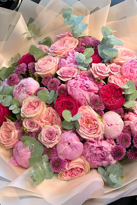 Karışık Gül Şakayık Buketi