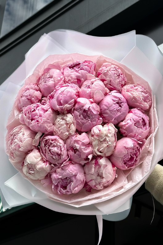20 Premium Pembe Şakayık Buketi