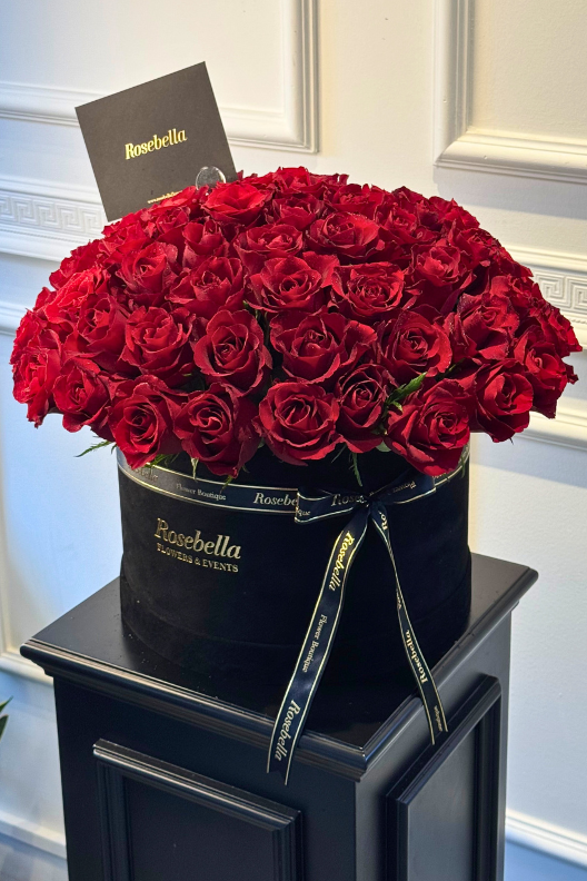 Siyah Kutuda Kırmızı Güller