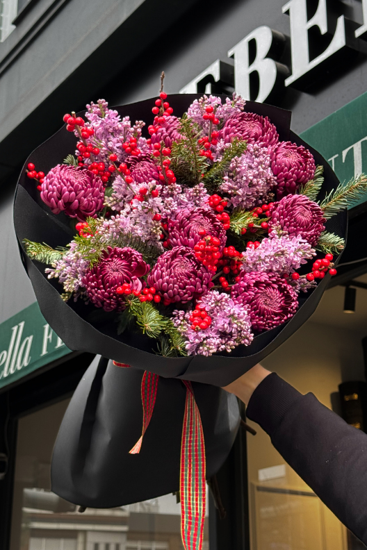 Anastasya Leylak Ilex Buketi