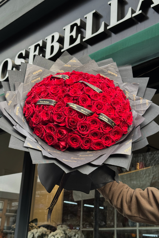 101 Kırmızı Gül Buketi