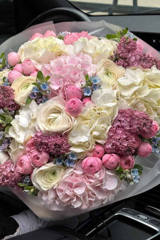 Leylak Erengül Ortanca Buketi