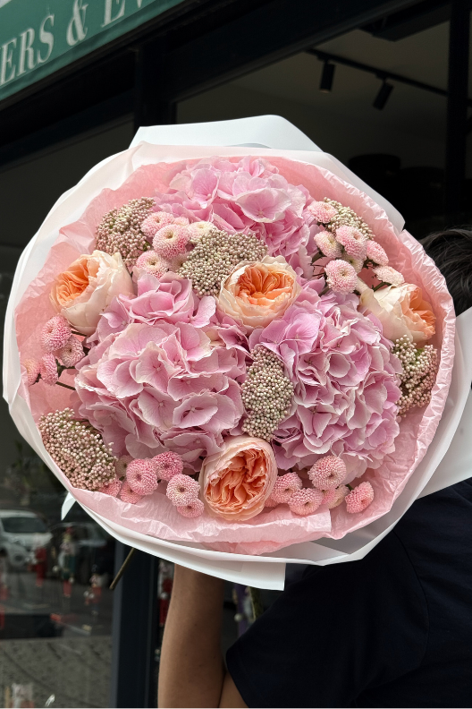 Juliet Güller Pembe Ortanca Buketi