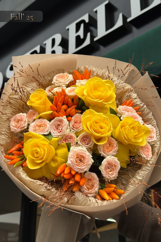 Amber Glow Sonbahar Buketi