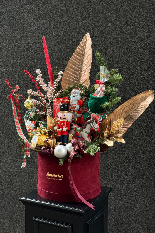 Yılbaşı Çiçek ve Çikolata Aranjmanı