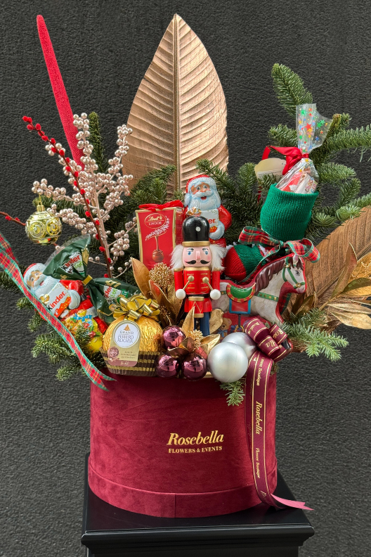 Yılbaşı Çiçek ve Çikolata Aranjmanı