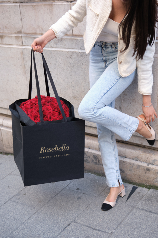 51 Premium Kırmızı Güller Buketi