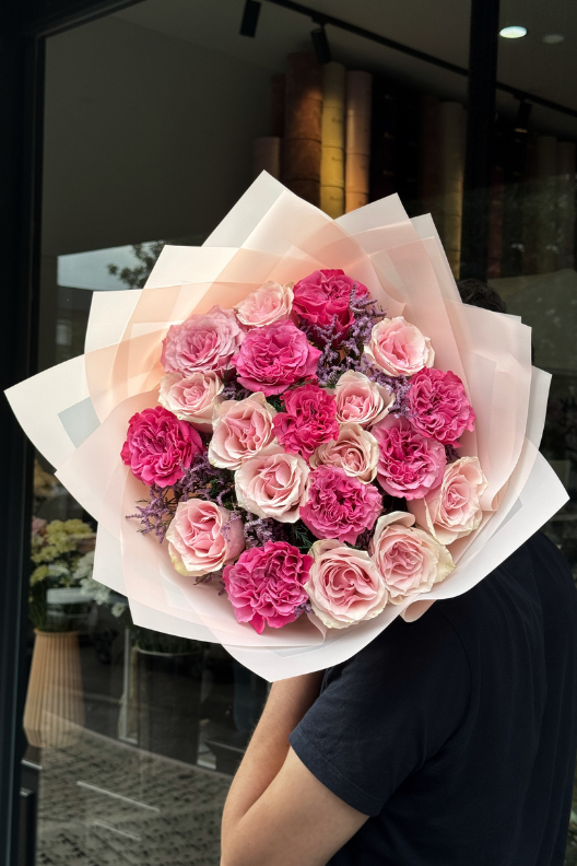 20'li Premium Pembe Gül Buketi