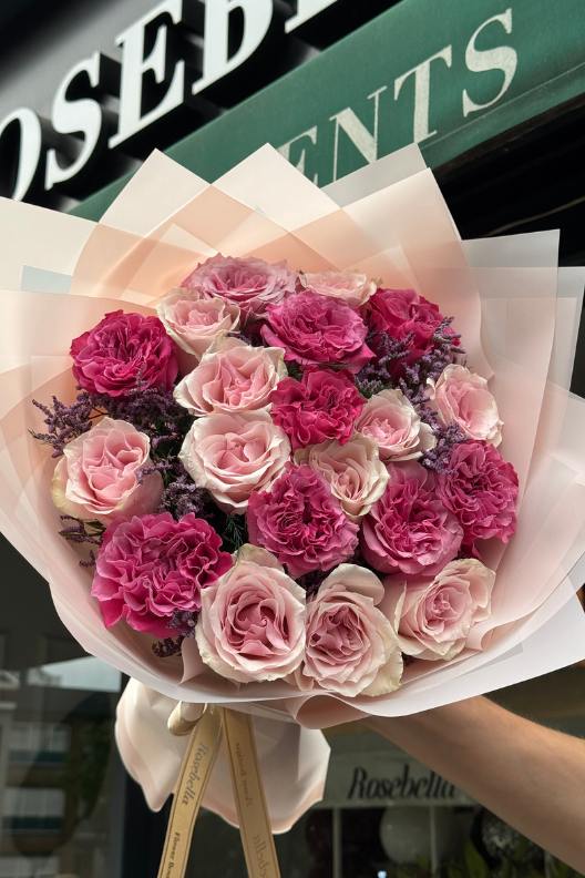 20'li Premium Pembe Gül Buketi