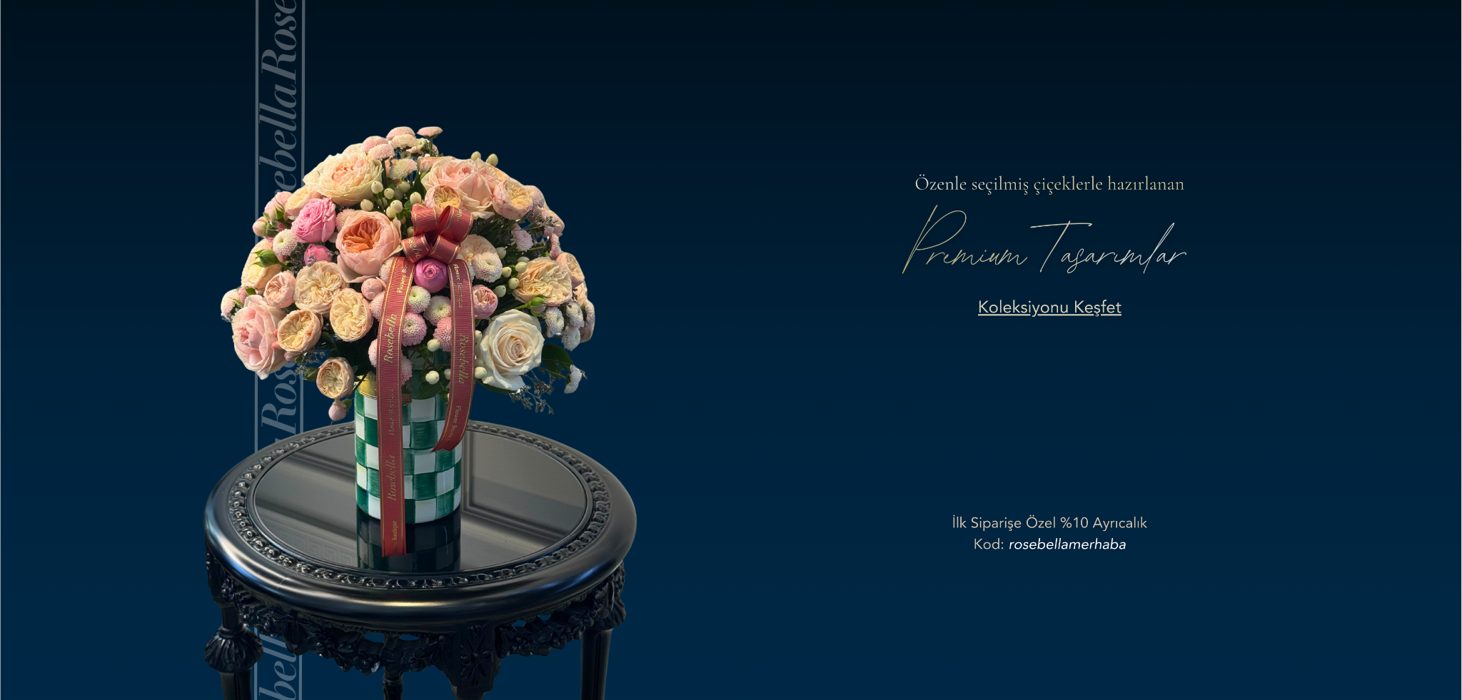 İstanbul içi aynı gün teslimatlı premium lüks çiçek tasarımı