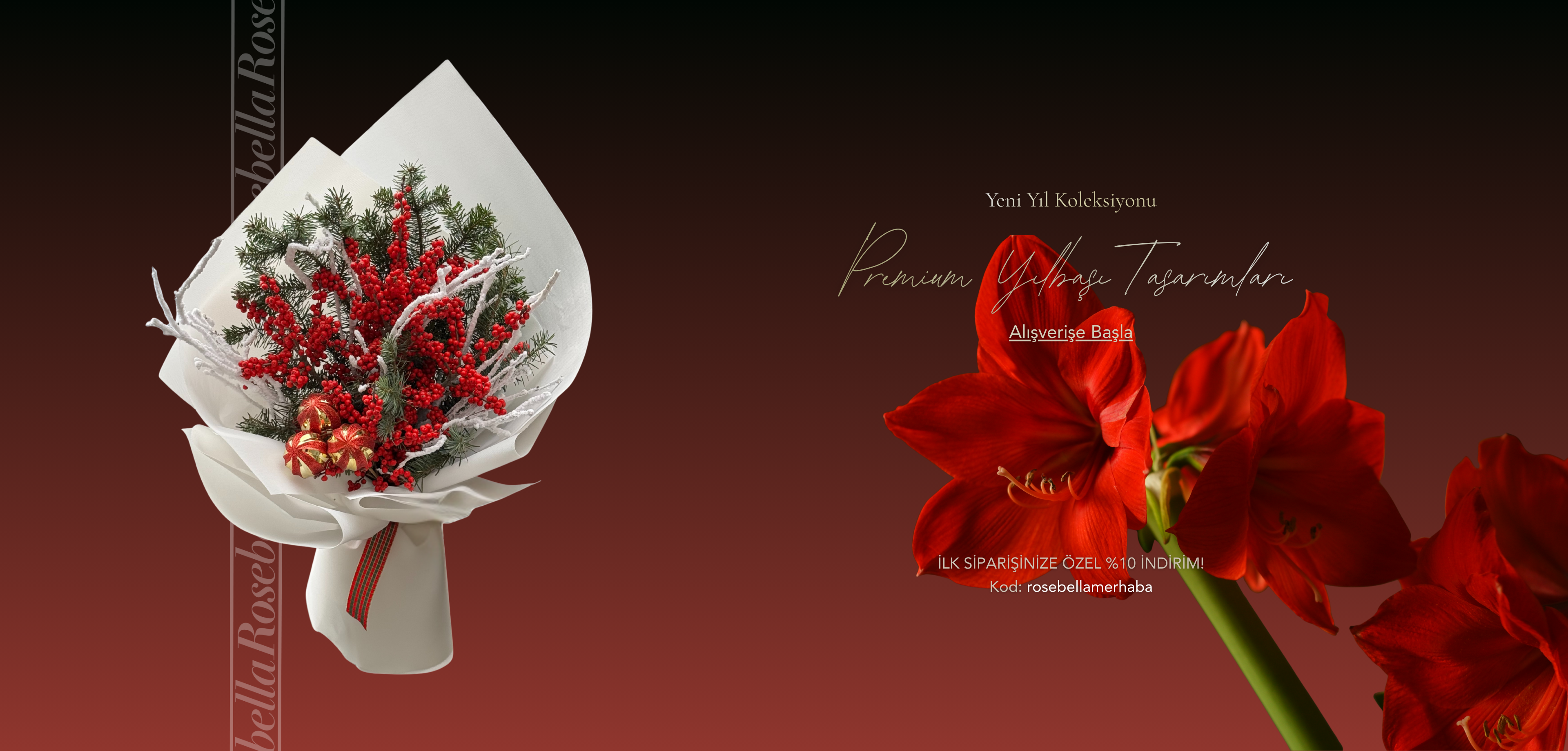 İstanbul lüks yılbaşı çiçek siparişi